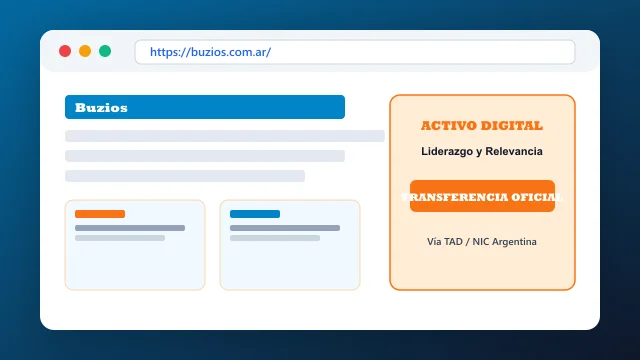 Ecosistema digital, branding y proceso de cesión registral formal de buzios.com.ar